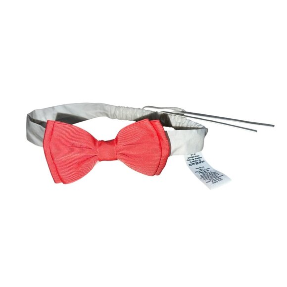 Janie & Jack Coral Orange Pink Elastic Cloth Baby Headband One Size Baby Girl - Picture 1 of 5